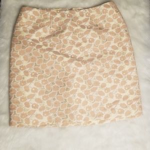 Merona Gold & Peach Skirt Size 12